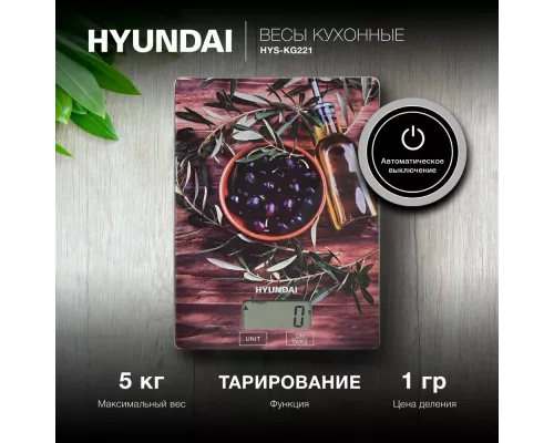 Кухонные весы Hyundai HYS-KG221