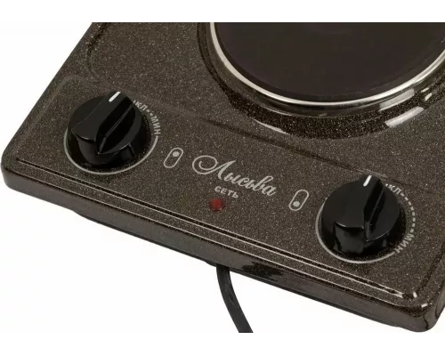 Настольная плита ЛЫСЬВА ЭПБ 22 коричневый/рябчик