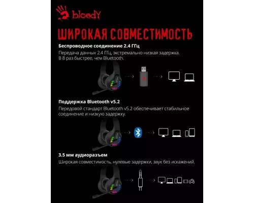 Наушники A4Tech Bloody GR230 черный