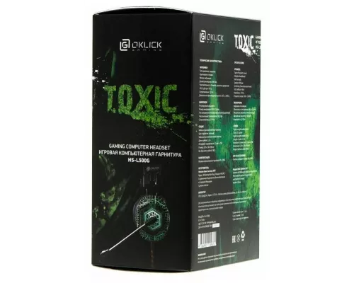 Наушники OKLICK HS-L500G TOXIC черный
