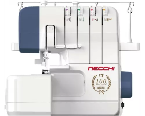 Оверлок Necchi 4554D белый/зеленый