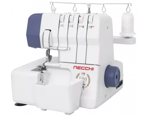 Оверлок Necchi 4554D белый/зеленый