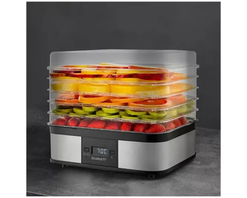 Сушилка для овощей и фруктов Scarlett SC-FD421T19 серебристый