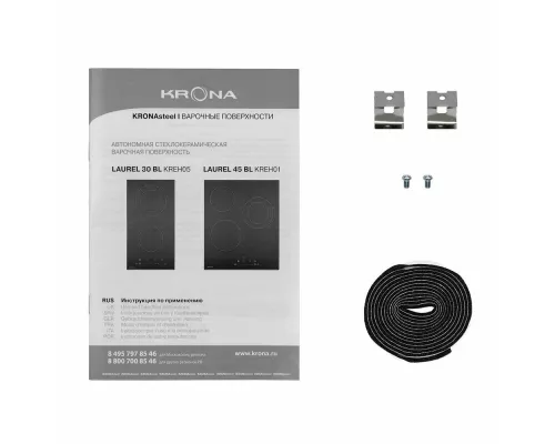Варочная поверхность KRONA LAUREL 45 BL черный