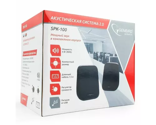 Акустическая система Gembird SPK-100 черный