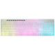 Клавиатура OKLICK 490ML белый USB slim Multimedia LED