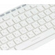 Клавиатура OKLICK 490ML белый USB slim Multimedia LED