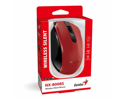 Мышь Genius NX-8008S красный/черный Мышь Genius NX-8008S красный/черный