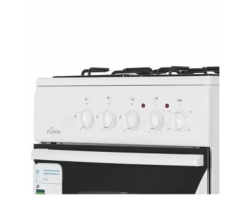Кухонная плита Flama RK 23-105 W белый (без крышки)