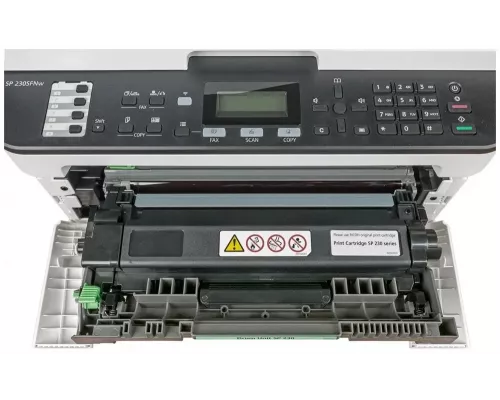 МФУ лазерное Ricoh SP 230SFNw картридж 700 стр. (копир-принтер-сканер-факс, ADF, 30стр./мин., 1200x600dpi, LAN, WiFi, NFC, A4) 408293