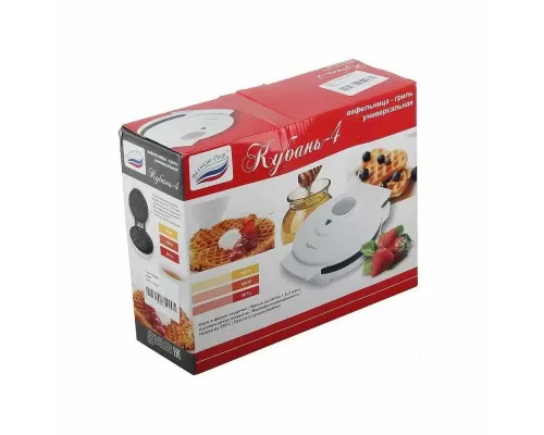 Вафельница Великие Реки Кубань-4 белый