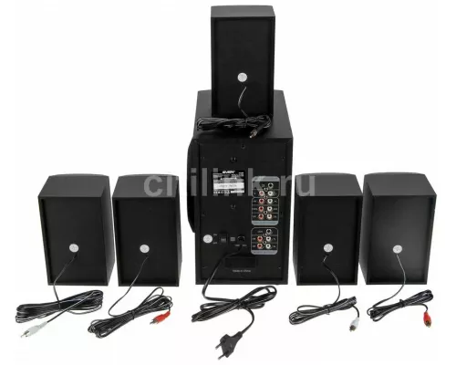 Акустическая система SVEN HT-202, черный (100Вт, Bluetooth, FM-тюнер, USB/SD, дисплей )