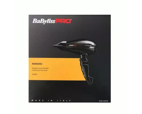 Фен Babyliss Pro MURANO Ionic compact 2000Вт черный