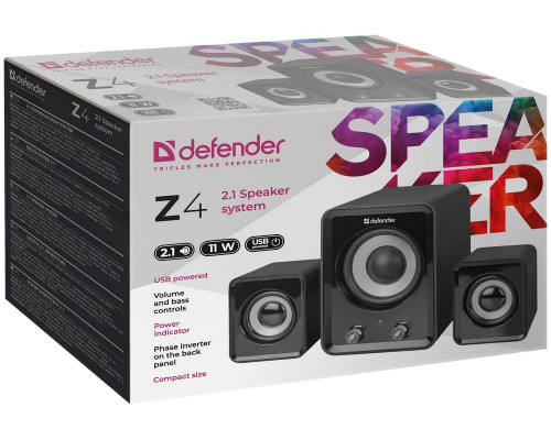 Колонки DEFENDER Z4 2.1,11 вт., Питание от USB