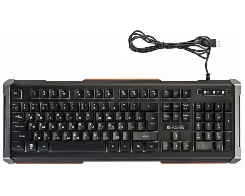 Клавиатура OKLICK 717G черный/серый USB Multimedia LED
