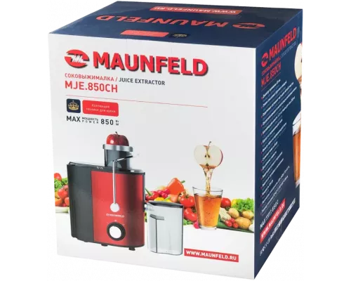 Соковыжималка MAUNFELD MJE.850CH вишневый с перламутром