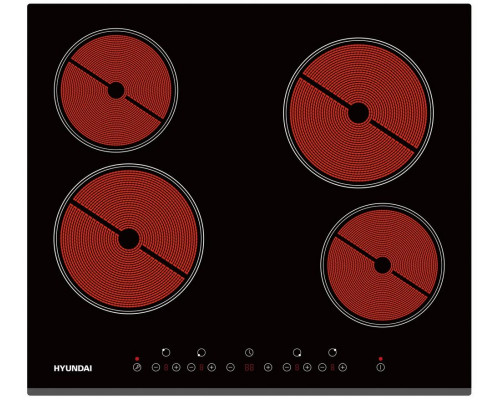 Варочная поверхность Hyundai HHE 6450 BG черный