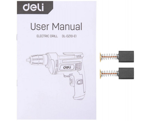 Дрель сетевая Deli DL-DZ10-E1 (500Вт, 3000об/мин, картон)