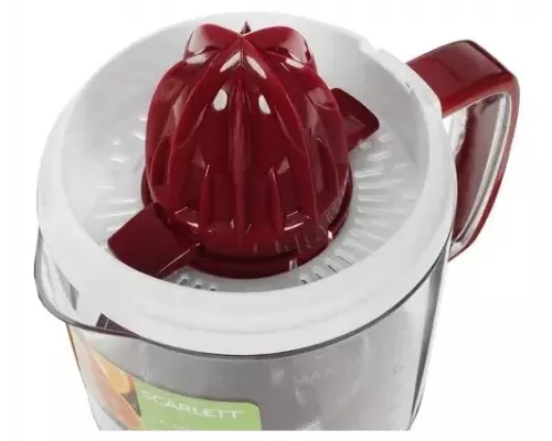 Соковыжималка Scarlett SC-JE50C08 красный/белый