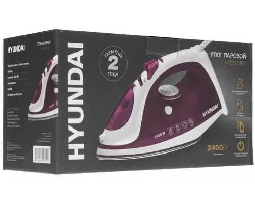 Утюг Hyundai H-SI01961 белый/фиолетовый