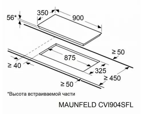 Варочная поверхность MAUNFELD CVI904SFLLGR