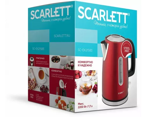 Чайник Scarlett SC-EK21S83 красный