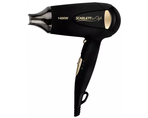 Фен Scarlett SC-HD70IT10 черный/золотистый
