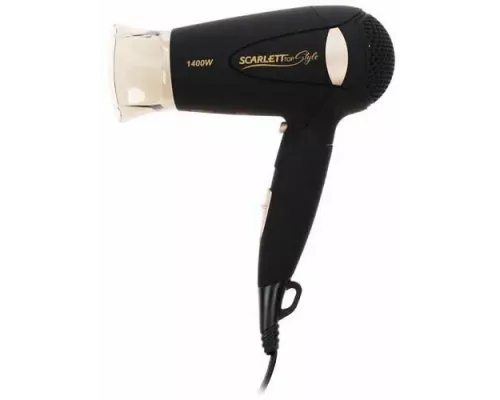 Фен Scarlett SC-HD70IT10 черный/золотистый
