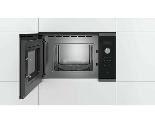 Микроволновая печь Bosch BFL523MS0 нержавеющая сталь/черный 