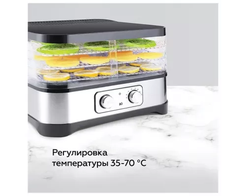 Сушилка для овощей и фруктов BQ FD1000 Black-steel