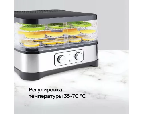 Сушилка для овощей и фруктов BQ FD1000 Black-steel