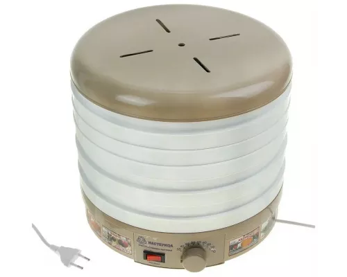 Сушилка для овощей и фруктов Мастерица ЭСБ-11/18-300, 5 поддонов, 18 л, вентилятор, круглая