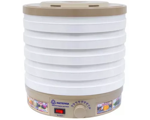 Сушилка для овощей и фруктов Мастерица ЭСБ-11/18-300, 5 поддонов, 18 л, вентилятор, круглая