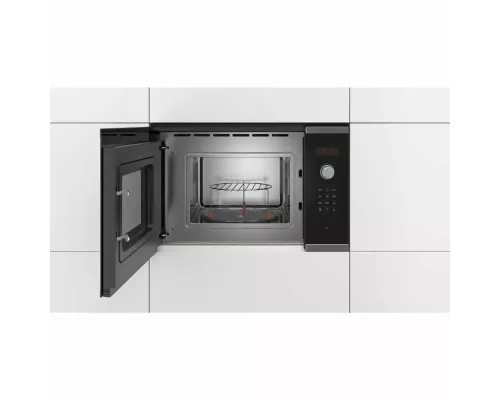 Встраиваемая микроволновая печь Bosch BFL523MS0 нержавеющая сталь/черный