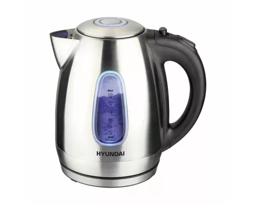 Чайник Hyundai HYK-S2402 серебристый матовый/черный