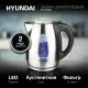 Чайник Hyundai HYK-S2402 серебристый матовый/черный