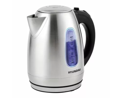Чайник Hyundai HYK-S2402 серебристый матовый/черный