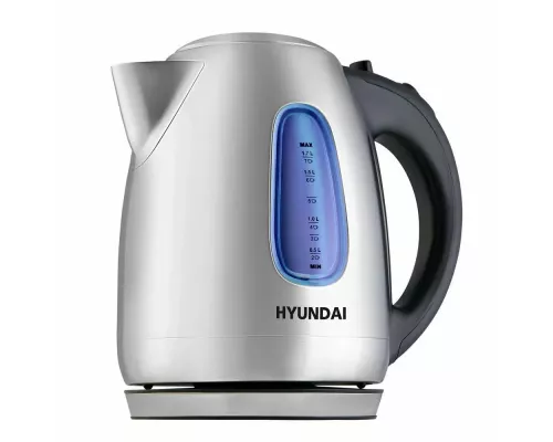 Чайник Hyundai HYK-S2402 серебристый матовый/черный
