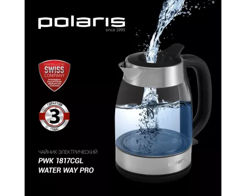 Чайник Polaris PWK1817CGL Water Way Pro Матовый