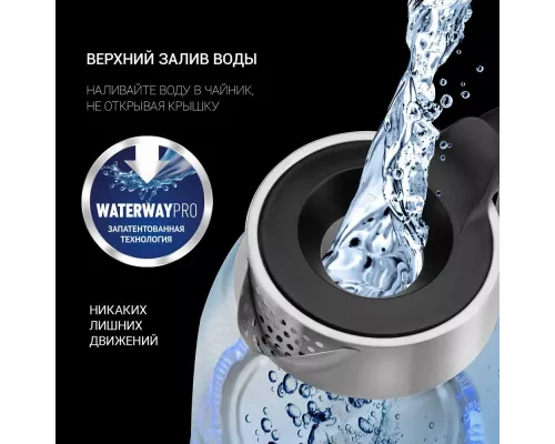 Чайник Polaris PWK1817CGL Water Way Pro Матовый