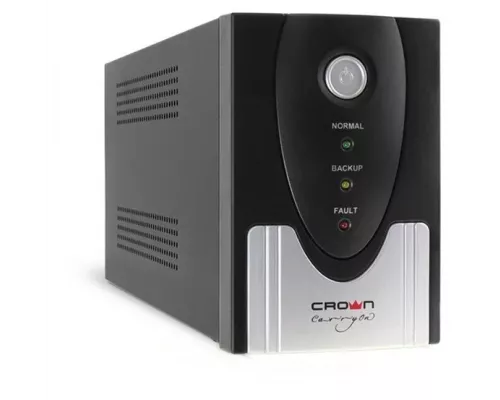 ИБП CROWN CMU-SP800EURO {800VA, металл,1x12V/9AH, розетки 3*EURO+1*IEC bybas} CM000001492