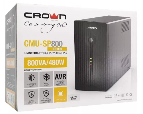 ИБП CROWN Line Intractive CMU-SP800IEC