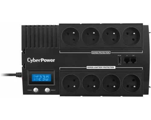ИБП CyberPower BR1200ELCD 1200VA/720W USB/RJ11/45 (4+4 EURO)
