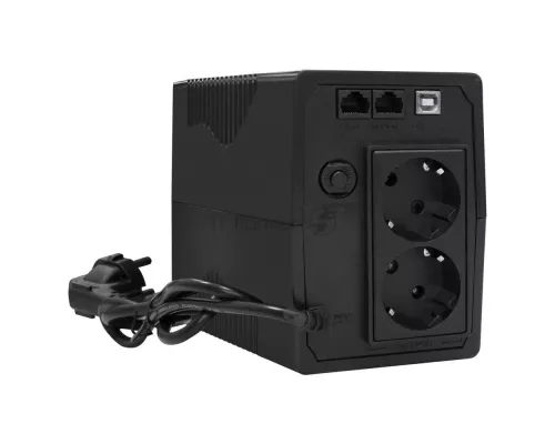 ИБП ExeGate EX292764RUS SpecialPro UNB-600.LED.AVR.2SH.RJ.USB <600VA/360W, LED, AVR, 2*Schuko, RJ45/11, USB, Black>