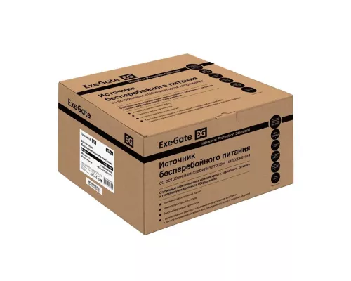 ИБП ExeGate NEO NNB-1000.LED.AVR.8SH.CH <1000VA/650W, LED, AVR, 8*Schuko, 4*USB-порта для зарядки, Black>