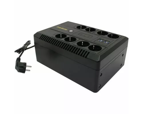ИБП ExeGate NEO NNB-650.LED.AVR.8SH.CH <650VA/390W, LED, AVR, 8*Schuko, 4*USB-порта для зарядки, Black>