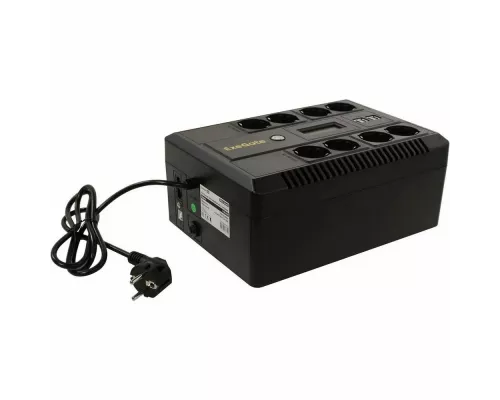 ИБП ExeGate NEO Smart LHB-600.LCD.AVR.8SH.CH.USB <600VA/360W, LCD, AVR, 8*Schuko, USB, 4*USB-порта для зарядки, Black>