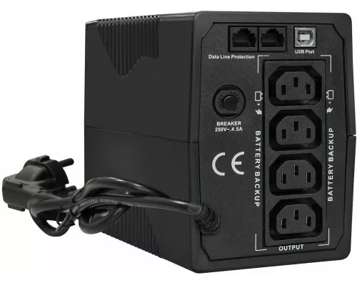 ИБП ExeGate Power Smart ULB-1000.LCD.AVR.4C13 <1000VA/550W, LCD, AVR, 4*C13, Black>