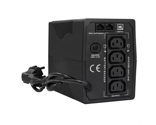 ИБП ExeGate Power Smart ULB-1000.LCD.AVR.4C13 <1000VA/550W, LCD, AVR, 4*C13, Black>