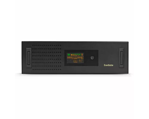 ИБП ExeGate ServerRM UNL-3000.LCD.AVR.2SH.3C13.USB.3U <3000VA/1800W, Color LCD, AVR, 2*Schuko+3*C13, USB, 3U, установка в стойку, Black>
